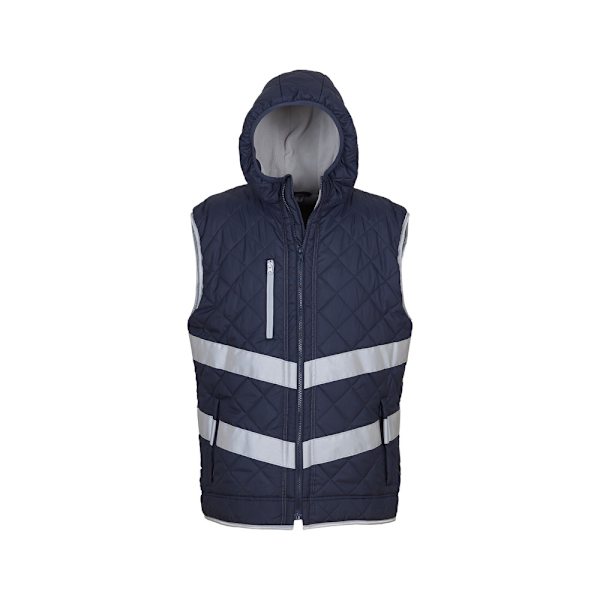 Yoko Unisex Vuxen Hi Vis Kensington Huvtröja Gilet L Marinblå Navy L