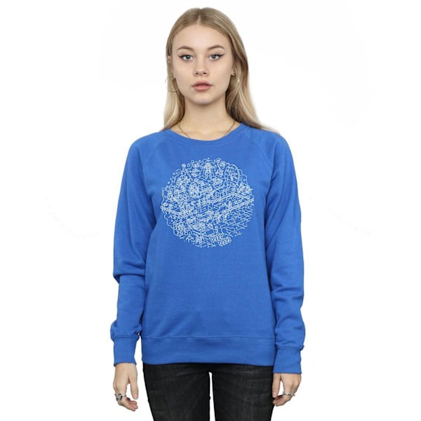 Star Wars Dam/Damer Jul Dödsstjärnan Sweatshirt M Royal Royal Blue M