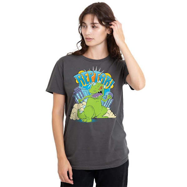 Rugrats Unisex Vuxen Stampa Reptar T-Shirt M Kolgrå Charcoal M