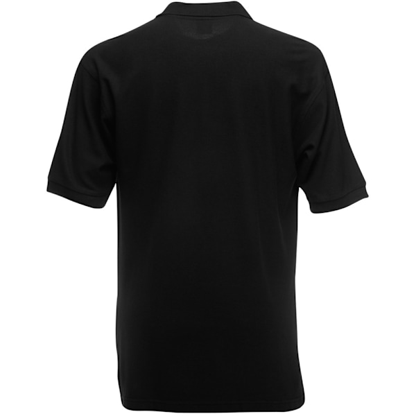 Fruit Of The Loom Premium Herr Poloshirt med Korta Ärmar 2XL Svart Black 2XL