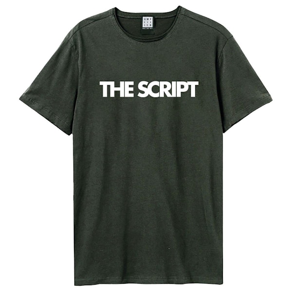 Amplified Unisex Vuxen Satellites The Script T-Shirt XL Charcoa Charcoal XL