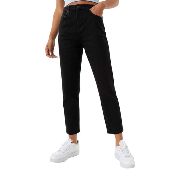 Jack Wills Dam Stella Denim High Rise Slim Jeans 28L Solid Black 28L