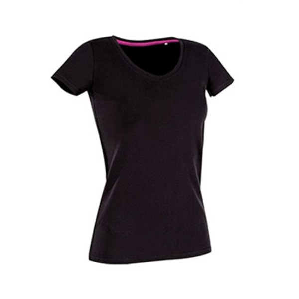 Stedman Dam/Dam Claire V-ringad T-shirt XL Svart Opal Black Opal XL
