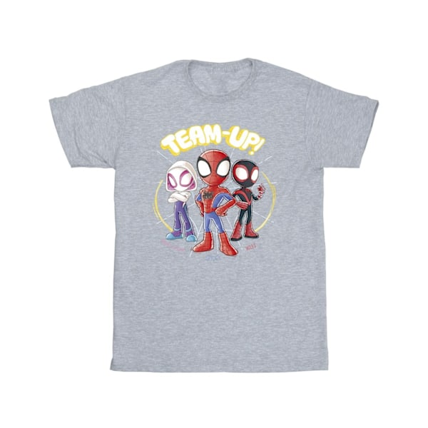 Marvel Boys Spidey And His Amazing Friends Sketch T-Shirt 7-8 år Sports Grey 7-8 Years