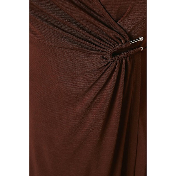 Principles Dam/Damer Wrap Petite Midi Klänning 10 UK Choklad Chocolate 10 UK