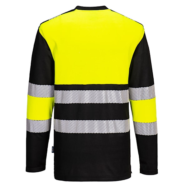 Portwest Herr PW3 Bomull Hög Synlighet T-shirt 4XL Gul/Svart Yellow/Black 4XL