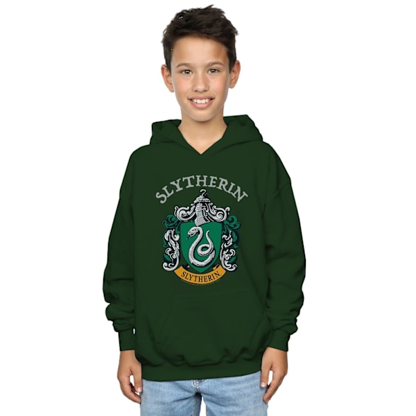 Harry Potter Pojkar Slytherin Crest Hoodie 12-13 År Forest Gre Forest Green 12-13 Years