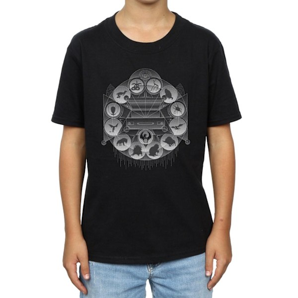 Fantastiska vidunder Boys MACUSA Beasts T-shirt 7-8 år Svart Black 7-8 Years