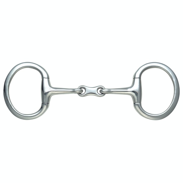 Shires French Link Häst Eggbutt Snaffle Bit 4.5in Silver Silver 4.5in