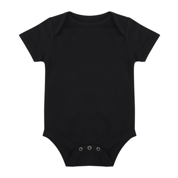 Larkwood Baby Essential kortärmad body 12-18 månader Bla Black 12-18 Months