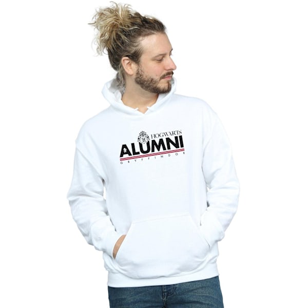 Harry Potter Herr Hogwarts Alumni Gryffindor Hoodie 3XL Vit White 3XL