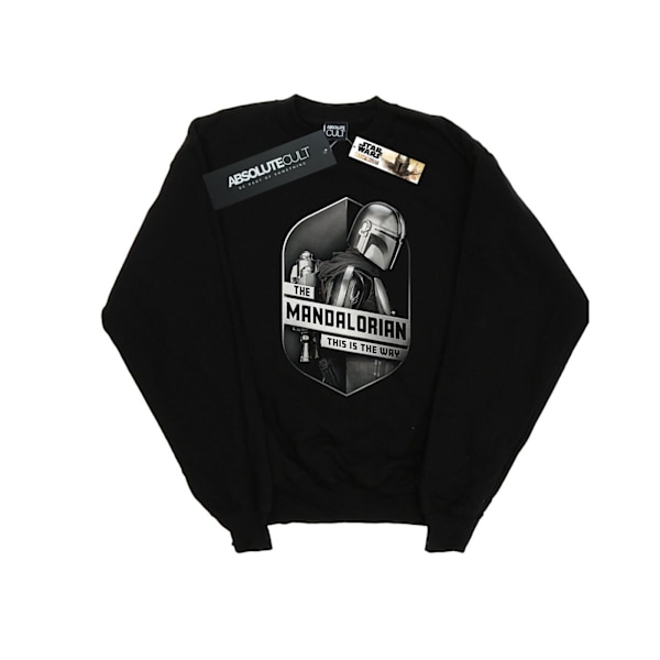 Star Wars The Mandalorian This Way Mando Shield Sweatshirt för män Black 4XL