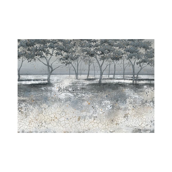 Diane Demirci Frosted Trees Print 50cm x 40cm Grå Grey 50cm x 40cm