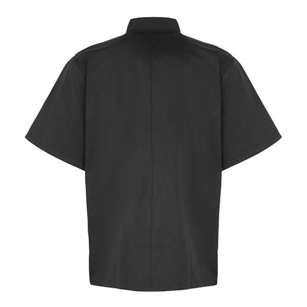 Premier Unisex Kortärmad Kockjacka / Arbetskläder (2-pack) Black 3XL