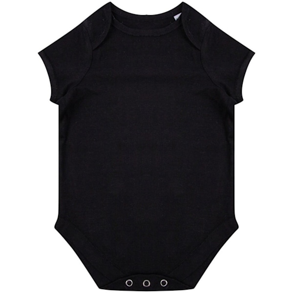 Larkwood Babies ekologisk body 12-18 månader svart Black 12-18 Months