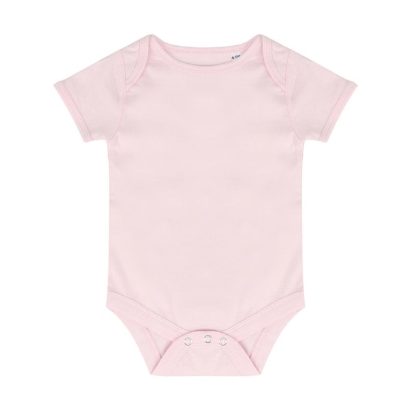 Larkwood Baby Essential Kortärmad Body 12-18 Månader Pal Pale Pink 12-18 Months