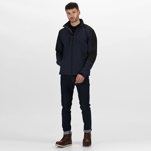 Regatta Hydroforce 3-lagers softshelljacka för män (vindtät, vattenavvisande och andningsbar) Navy/Black XL