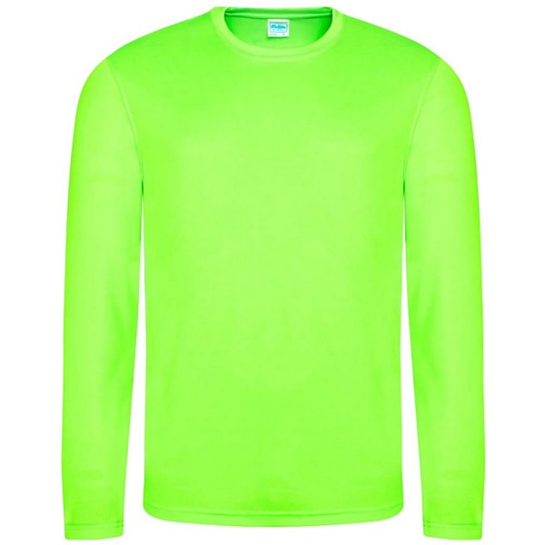 AWDis Cool Herr fukttransporterande långärmad T-shirt XXL Elect Electric Green XXL