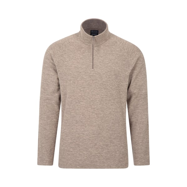 Mountain Warehouse Mens Snowdon II Fleece Top XL Ljusbrun Light Brown XL