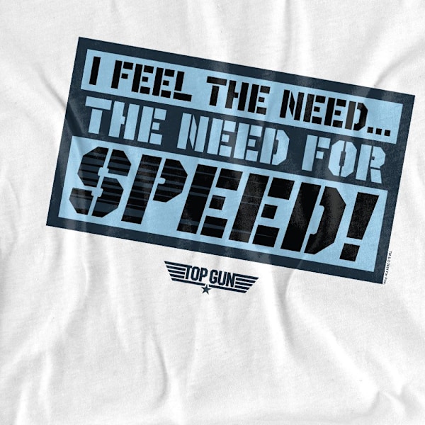 Top Gun Herr I Feel The Need T-Shirt XL Vit White XL