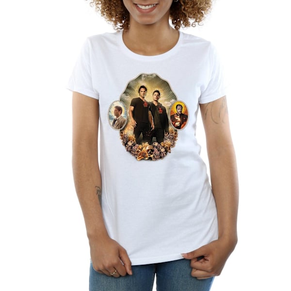 Supernatural Womens/Ladies Holy Shrine Bomull T-shirt L Vit White L