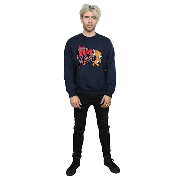 Tom And Jerry Macho Mouse Sweatshirt S Marinblå Navy Blue S