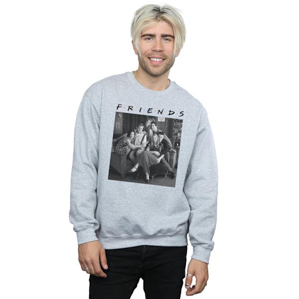 Friends Herr Svartvit Foto Sweatshirt M Sports Grå Sports Grey M
