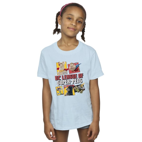 DC Comics Girls DC League Of Super-Pets Profil Bomull T-shirt Baby Blue 7-8 Years