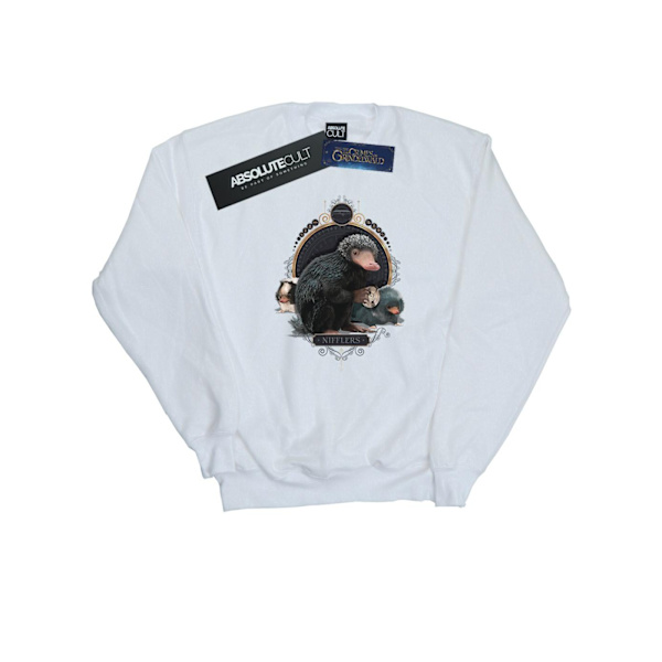 Fantastiska vidunder Mens Baby Nifflers Sweatshirt XL Vit White XL