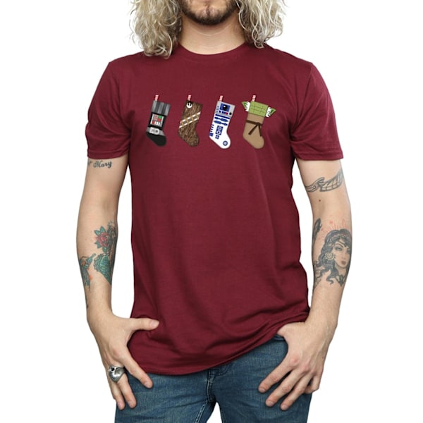 Star Wars Julstrumpor T-shirt L Burgundy Burgundy L