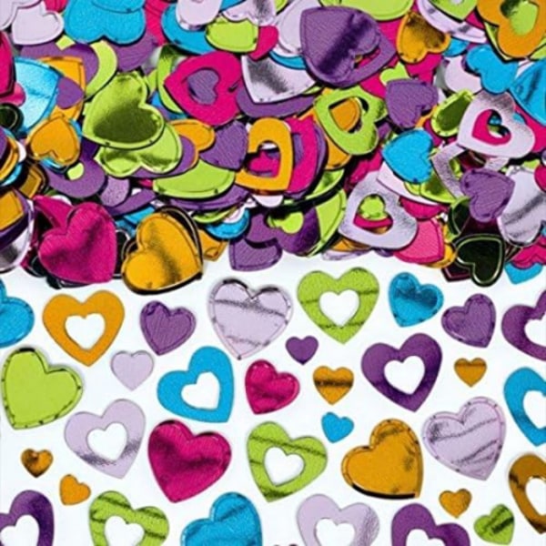 Amscan Hjärtan Konfettistremling En Storlek Flerfärgad Multicoloured One Size