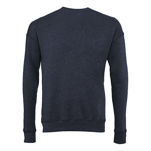 Bella + Canvas Unisex Drop Shoulder Sweatshirt XXL Heather Navy Heather Navy XXL