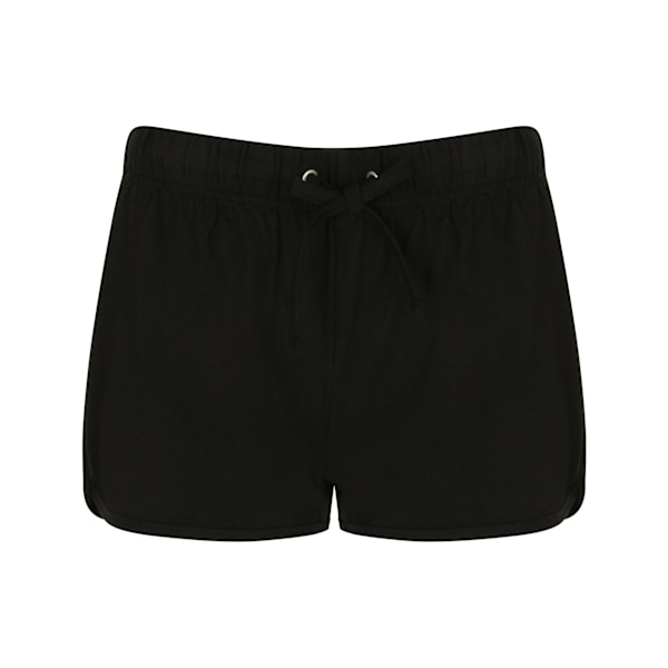 Skinni Fit Dam/Dam Retro Träning / Fitness Sport Shorts Black/ Black M