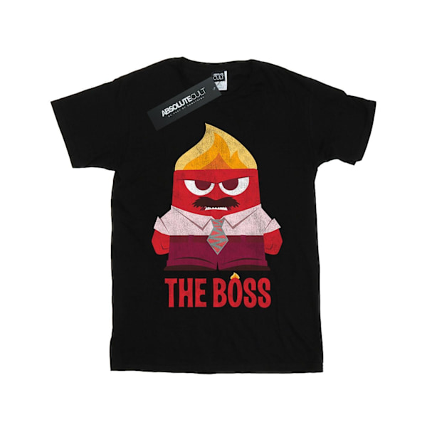 Disney Girls Inside Out Anger The Boss Bomull T-shirt 12-13 år Black 12-13 Years