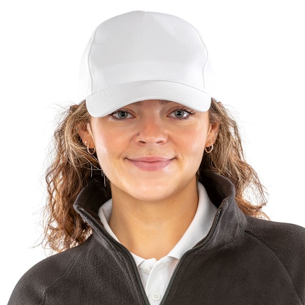 Result Unisex Vuxen Core Återvunnen Baseballkeps One Size Vit White One Size