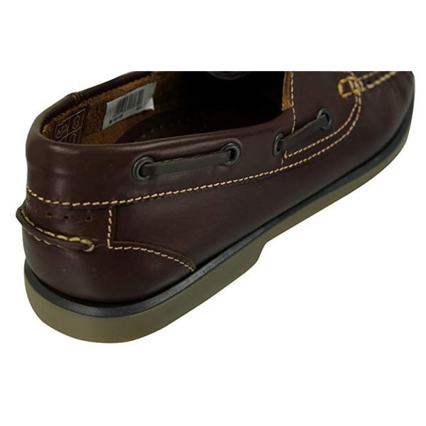 Dek Herr Moccasin Boat Shoes 9 UK Brunt Läder Brown Leather 9 UK