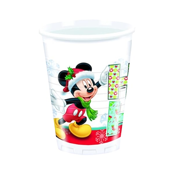 Disney Mickey Mouse Jul 200ml Festkopp (Förpackning om 8) En Storlek White/Red/Black One Size