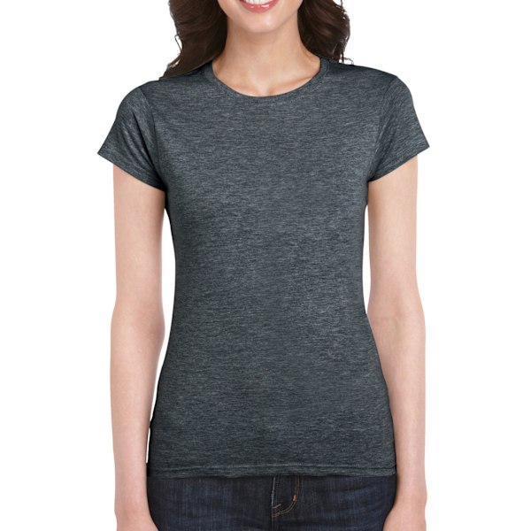 Gildan Womens/Ladies Softstyle Ringspun Bomull T-shirt S Mörk H Dark Heather S