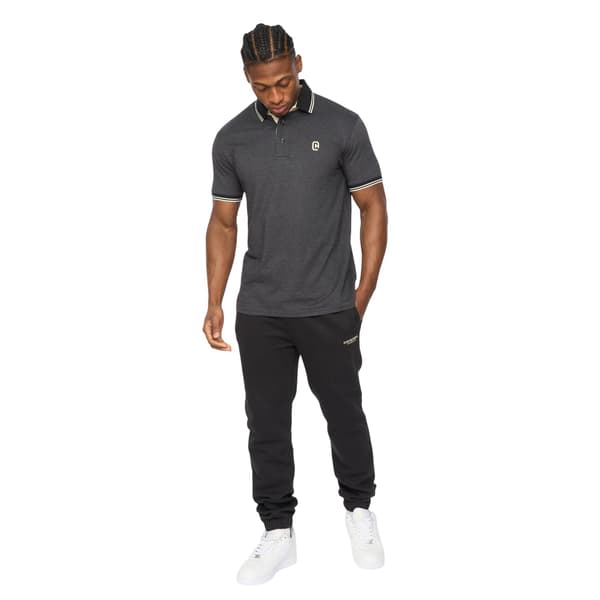 Crosshatch Herr Preece Pikétröja S Svart Black S
