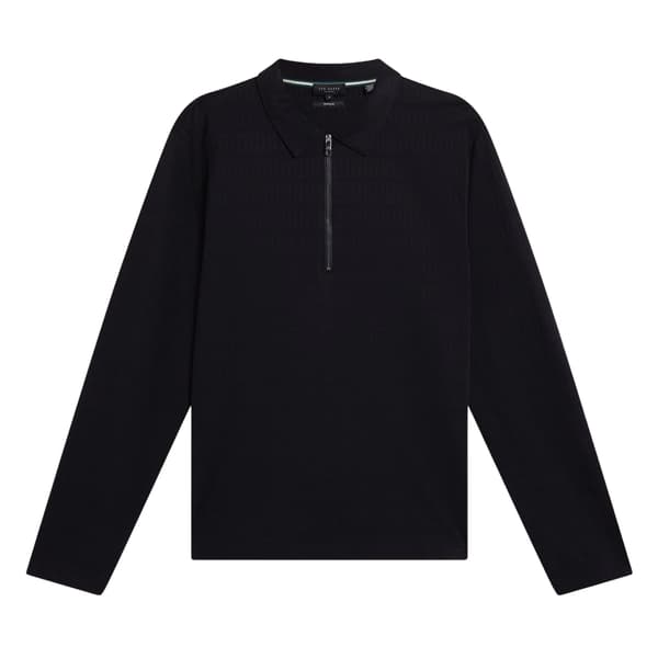 Ted Baker Herr Half Zip Casual Cardigan S Marinblå Navy S