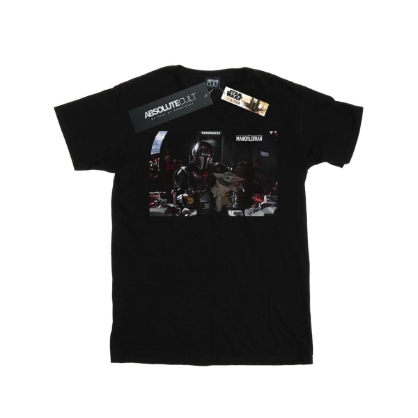 Star Wars Mens The Mandalorian Mando And Co-Pilot T-Shirt M Bla Black M