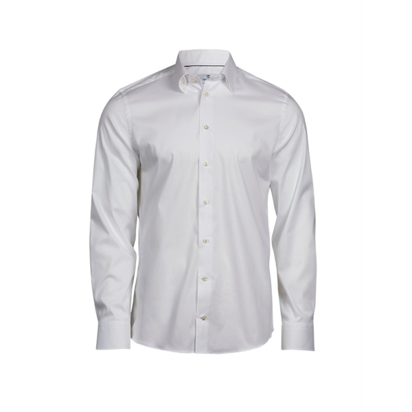 Tee Jays herr stretchskjorta M vit White M