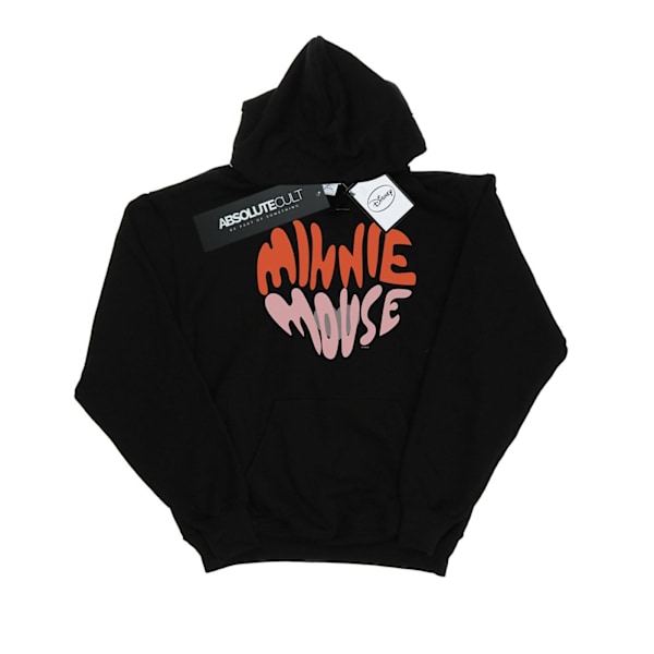 Disney Dam/Kvinnor Minnie Mouse Hjärtformad Hoodie S Svart Black S