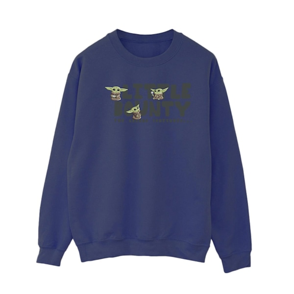 Star Wars The Mandalorian Dam/Damer Liten Bounty Hunter Sweatshirt L Marinblå Navy Blue L