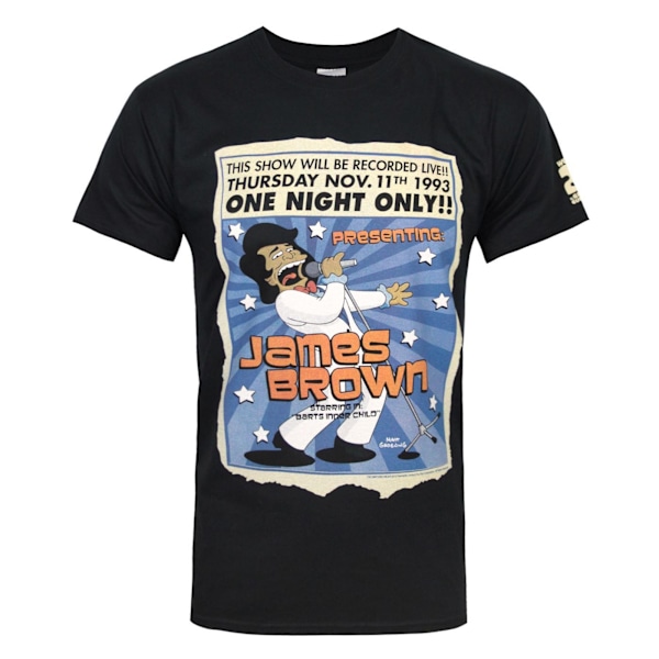 The Simpsons Herr James Brown One Night T-shirt S Svart Black S