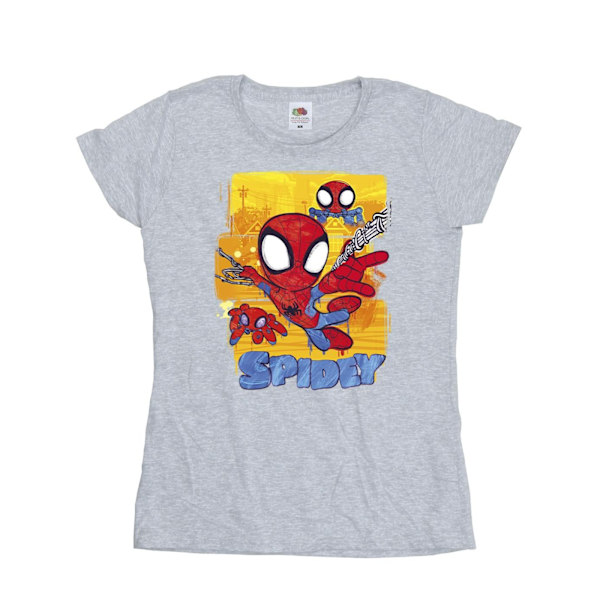 Marvel Dam/Kvinnor Spidey Och Hans Fantastiska Vänner Flygande Bomull Sports Grey M