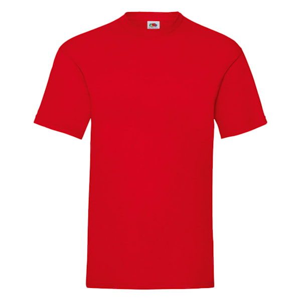 Fruit Of The Loom Mens Valueweight Kortärmad T-shirt 2XL Röd Red 2XL