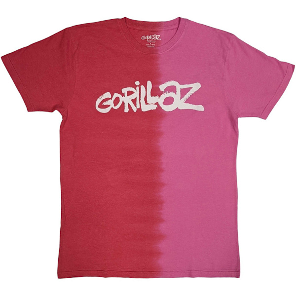 Gorillaz Unisex Brush Logo T-shirt M Röd Red M
