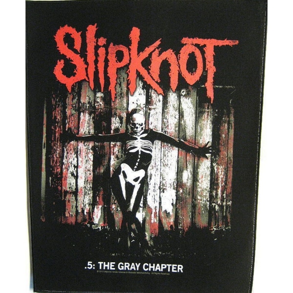 Slipknot 5 The Grey Chapter Patch One Size Svart Black One Size