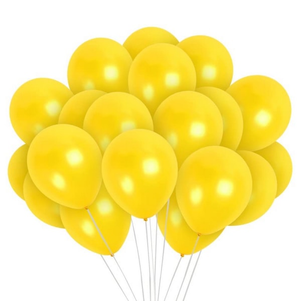 Globos metalliska ballonger i latex (pack med 10) One Size Gul Yellow One Size